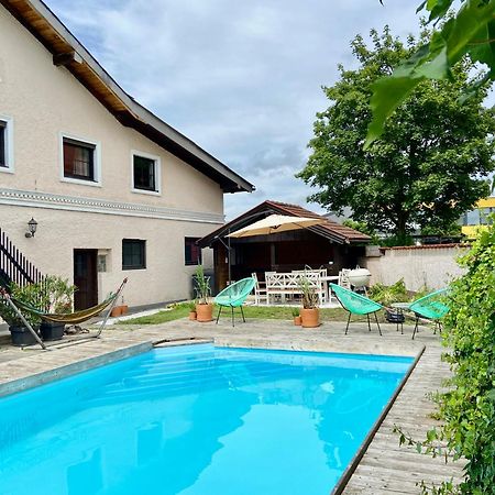 Baeckerhaus - Wohnung Mit Pool Und Garten グムンデン エクステリア 写真